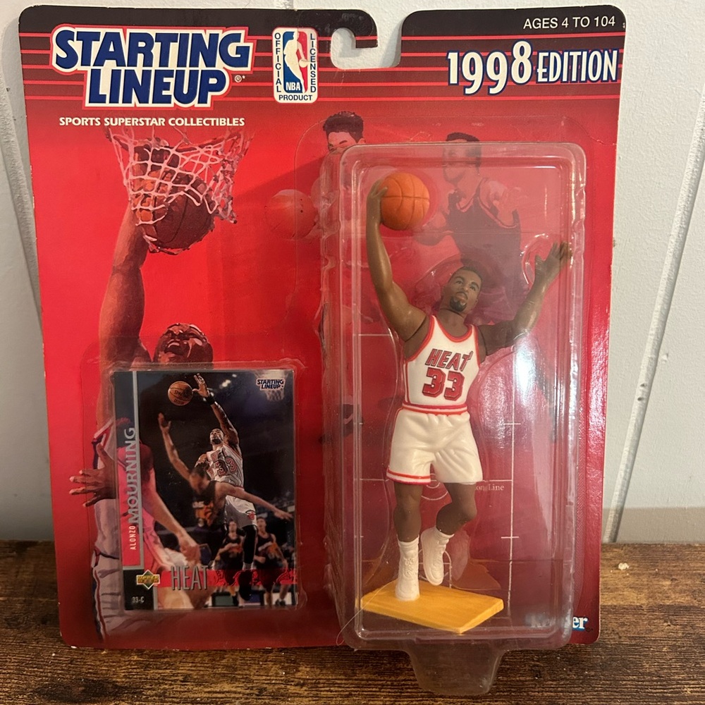 Alonzo Mourning Miami Heat 1998‎ SLU Starting Line Up action figure basketball